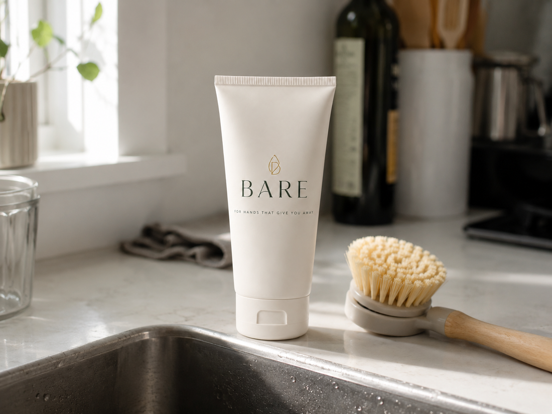 BARE tube on the kitchen sink edge